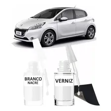 Tinta Tira Risco Automotiva Peugeot Branco Perolizado 15ml Foto mini 1