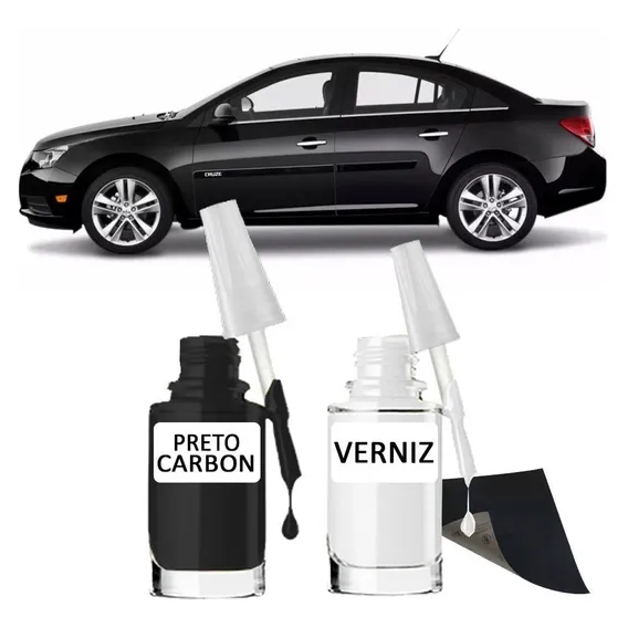 Tinta Tira Risco Automotivo Chevrolet Preto Carbon Foto 1