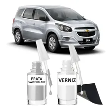 Tinta Tira Risco Automotivo Chevrolet Spin Prata Switchblade Foto mini 1