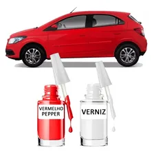Tinta Tira Risco Automotivo Chevrolet Vermelho Pepper Foto  mini 1