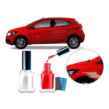 Tinta Tira Risco Automotivo Cor Carro Gm Onix 2013 2014 2015 2016 Vermelho Pepper Foto  mini 1