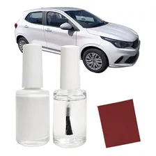 Tinta Tira Risco Automotivo Fiat Argo Branco Banchisa Foto  mini 1