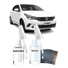 Tinta Tira Risco Automotivo Fiat Mobi Branco Banchisa Foto mini 3