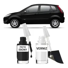Tinta Tira Risco Automotivo Ford Fiesta Cor Preto Ebony Foto mini 1