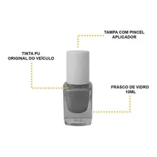 Tinta Tira Risco Automotivo Gm Celta Cor Prata Switchblade Foto mini 4