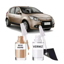 Tinta Tira Risco Automotivo Renault Bege Poivre Foto mini 1
