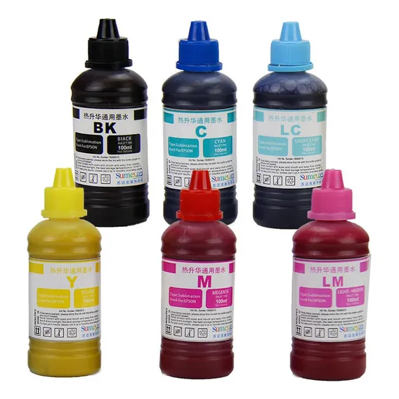 Tintas Sublimáticas 6 Cores100ml Para Impressora Sublimatica Foto 1