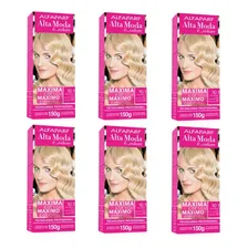 Tintura Alta Moda Kit 06 Tintas Alta Moda 9.21 Louro Clarissimo Irises Cinza tom 9.21 louro clarissimo irises cinza para cabelo x 270g Foto mini  2