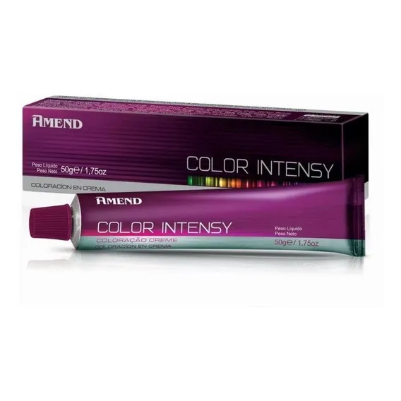 Tintura Amend Color intensy Coloração em creme tom 989 loiro ultra claro pérola para cabelo Foto 1