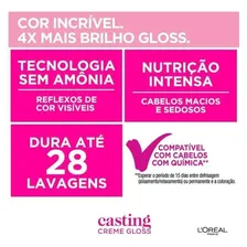 Tintura Casting Creme Gloss Casting creme gloss tom 200 preto 15Vol. para cabelo Foto mini 3
