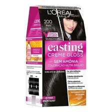 Tintura Casting Creme Gloss Casting creme gloss tom 200 preto 15Vol. para cabelo Foto mini 2