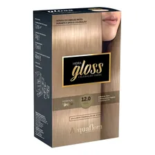 Tintura Coloração Creme Hidra Gloss Acquaflora Tom 12.0 LOURO ESPECIAL Foto mini 2