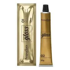 Tintura Coloração Creme Hidra Gloss Acquaflora Tom 4.0 castanho natural Foto mini 4