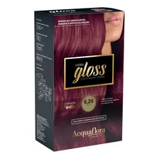Tintura Coloração Creme Hidra Gloss Acquaflora Tom 6.26 marsala Foto mini 2