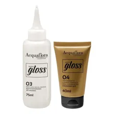 Tintura Coloração Creme Hidra Gloss Acquaflora Tom 7.0 LOURO NATURAL Foto mini 4