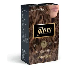 Tintura Coloração Creme Hidra Gloss Acquaflora Tom 7.0 LOURO NATURAL Foto mini 1