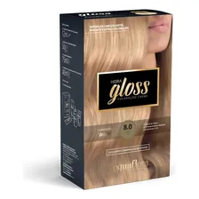 Tintura Coloração Creme Hidra Gloss Acquaflora Tom 8.0 LOURO CLARO Foto mini 1