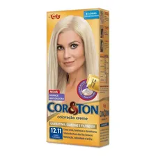 Tintura Cor&Ton Louro Platinado 12.11 Tintura Creme Cor & Ton Louro Platinado 12.11 tom louro platinado para cabelo Foto mini 1