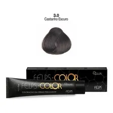 Tintura Felps Professional Felps Color FELPS COLOR 3/0 CASTANHO ESCURO BASE - 60g tom castanho escuro para cabelo Foto mini 2