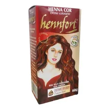 Tintura Henna Creme Hennfort Castanho Dourado 60g Foto mini 1