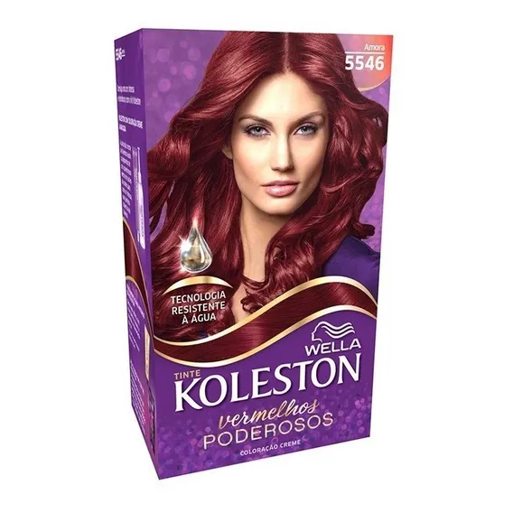 Tintura Koleston Vermelhos Especiais Kit Tintura Koleston Vermelhos Especiais Amora 5546 tom amora 5546 para cabelo Foto 1