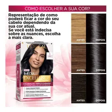 Tintura L'Oréal Paris Imedia Excellence Tinta Imédia Excellence 12.111 Fetiche L'oréal Paris tom 1.0 preto para cabelo x 47g Foto mini 3