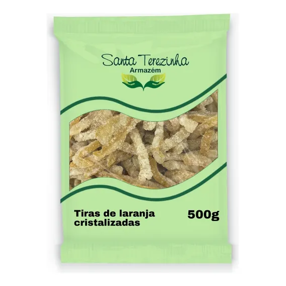 Tiras De Laranja Cristalizadas 500g Foto 1