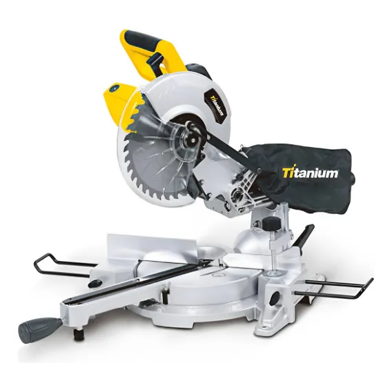 Titanium serra meia esquadria 10'' 1800w braço telescópico 127v Foto 1