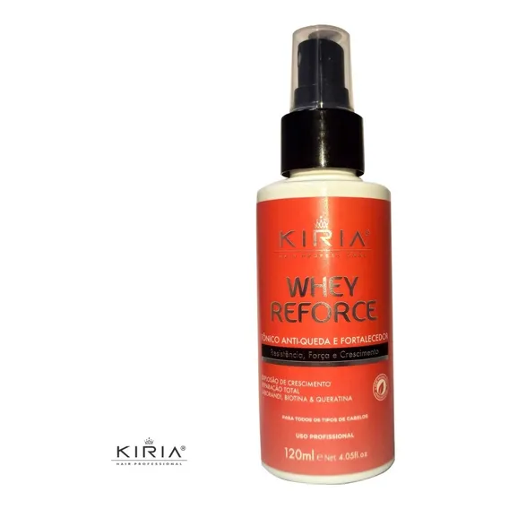 Tônico Capilar Whey Reforce Kiria 120ml Combate A Queda Foto 1