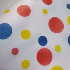 Tnt Estampado Confete Carnaval Circo Bolas Coloridas 10 Mts Foto mini 3