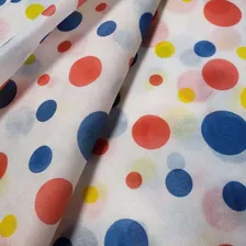 Tnt Estampado Confete Carnaval Circo Bolas Coloridas 10 Mts Foto mini 4
