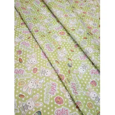 Tnt Estampado Feliz Pascoa Coelhinho 1,40mx 5 Metros Foto mini 3