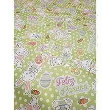 Tnt Estampado Feliz Pascoa Coelhinho 1,40mx 5 Metros Foto mini 2