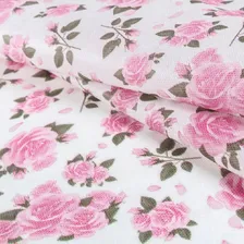 Tnt Estampado Rosas Floral Mesa Parede 1,40mx 1 Metro Foto mini  3