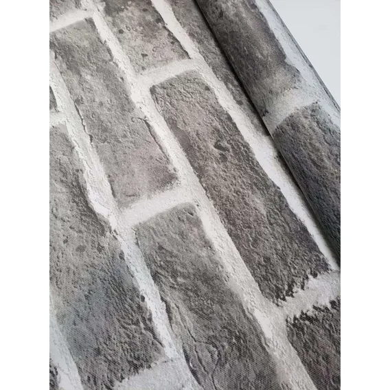Tnt Estampado Tijolinho Tijolo Cinza 1,4m X 5 Metros Foto 1