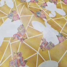 Tnt Pascoa Coelhinho Coelho Decoração Mesa Painel 5mt Cor Estampado Desenho Do Tecido Estampado Foto mini  2