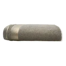 Toalha Banho Gigante Luxo Barra Dourada Algodão Brk Cores Foto mini 2