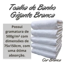 Toalha Banho Hotel Branca Kit 10 Grande Grossa 530g Atacado Cor Branco Foto mini  3