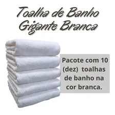 Toalha Banho Hotel Branca Kit 10 Grande Grossa 530g Atacado Cor Branco Foto mini  2