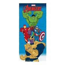 Toalha Banho Infantil Felpuda Estampada Vingadores Avengers Foto mini 1