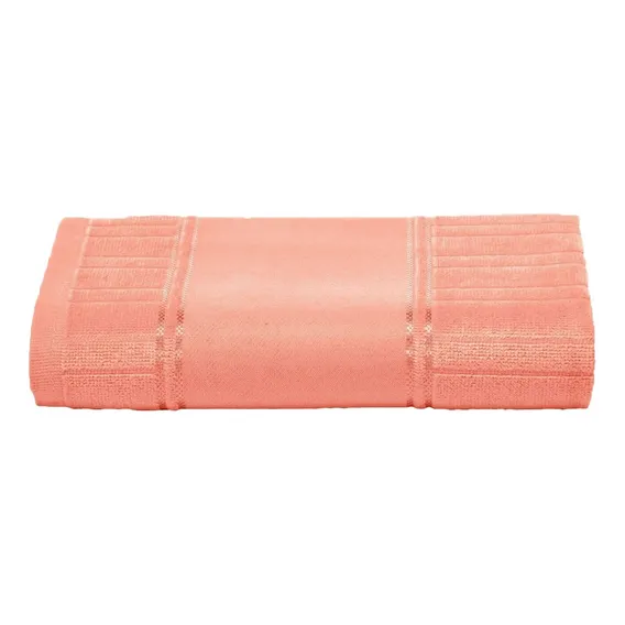 Toalha Banho Ponto Russo Velour Artesanalle Dohler 70x140cm Cor 10589 - Terracota Lisa Foto 1