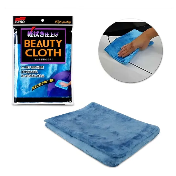 Toalha Beauty Cloth Pele De Raposa 32x22cm Azul Soft99 Micro Foto 1