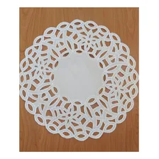 Toalha De Bandeja Bordados Do Ceará Richelieu 37x37cm Cor Branco Liso Foto mini 1