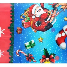 Toalha De Mesa Natal Natalina Retangular 6 Lugares 1,40x2,00 Cor NATAL VERMELHO TOALHA DE NATAL Foto mini  3