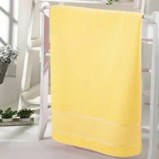 Toalha De Rosto Bella Döhler Macia Aveludada Velour Bordar Cor Amarelo Foto mini 4