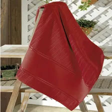 Toalha Lavabo Dohler Velour Artesanalle 30cm X 45cm Cor Vermelho Foto  mini 1