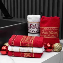 Toalha Lavabo Feliz Natal 32x45 Cm Branco Appel Foto mini 2