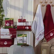 Toalha Lavabo Feliz Natal 32x45 Cm Branco Appel Foto mini 3
