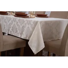 Toalha Mesa Jacquard 8 Lugares 1,35x2,60 Palha Poliéster Foto mini 3