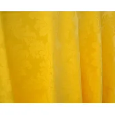 Toalha Mesa Jacquard Retangular 8 Lugares + Brinde. Cor Amarelo Foto mini 1